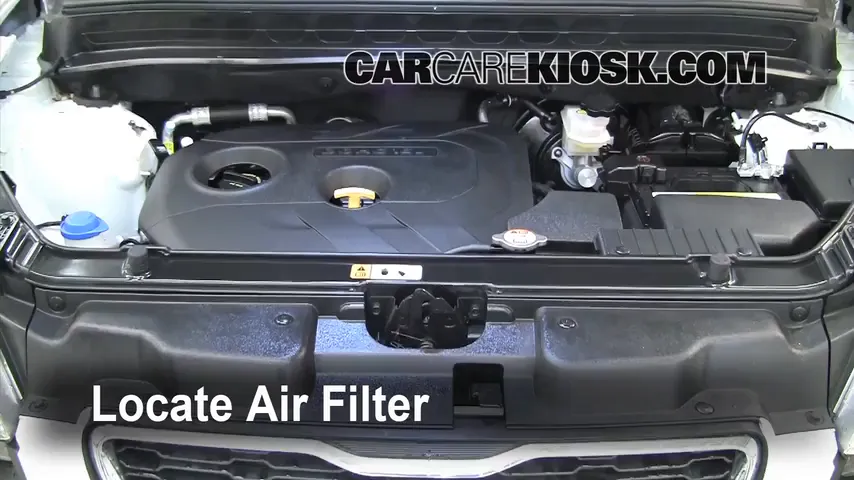 2012 Kia Soul ! 2.0L 4 Cyl. Air Filter (Engine) Replace